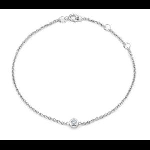 Delicate Brilliant Earth Diamond Bezel Bracelet